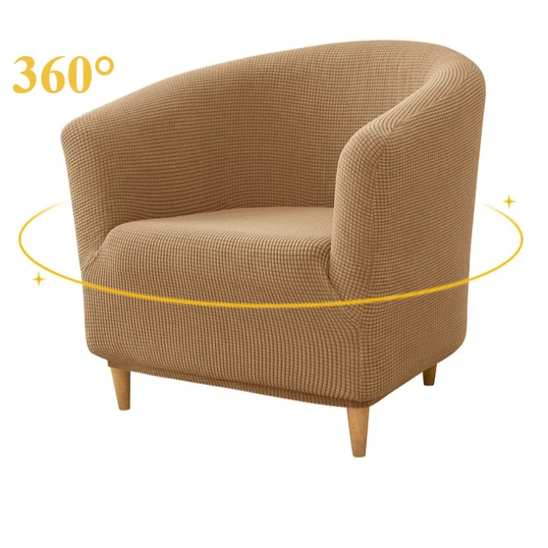 Imagen 5: Funda de sofá para Club de Color sólido, fundas elásticas para sillas y bañera, funda elástica para sofá de un solo asiento, fundas para sillón, Bar de estudio, mostrador para el hogar