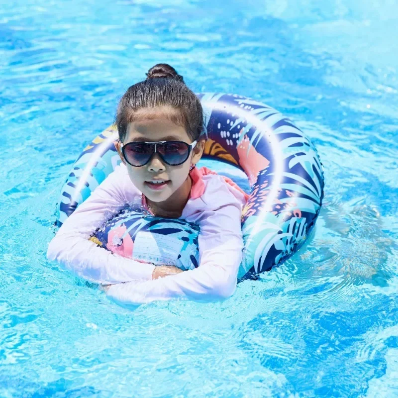 Folha colorida brinquedo inflável pvc adulto natação círculo esportes aquáticos inflável anel flutuante verão ao ar livre piscina acessórios