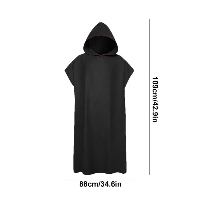 Surf Poncho ไมโครไฟเบอร์ว่ายน้ําเปลี่ยนผ้าเช็ดตัว Quick-Drying Beach Poncho สวมใส่ผ้าห่มสปา Robe สําหรับ Aquatics กีฬาบ้าน