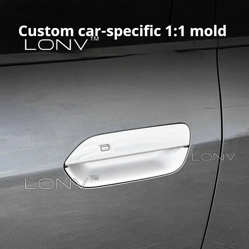 For BYD ATTO 2 YUAN PRO DMI EV 2026 2027 2025 Car Door Outside Handle Stickers ABS Door Bowl Body Kits Decoration Accessories
