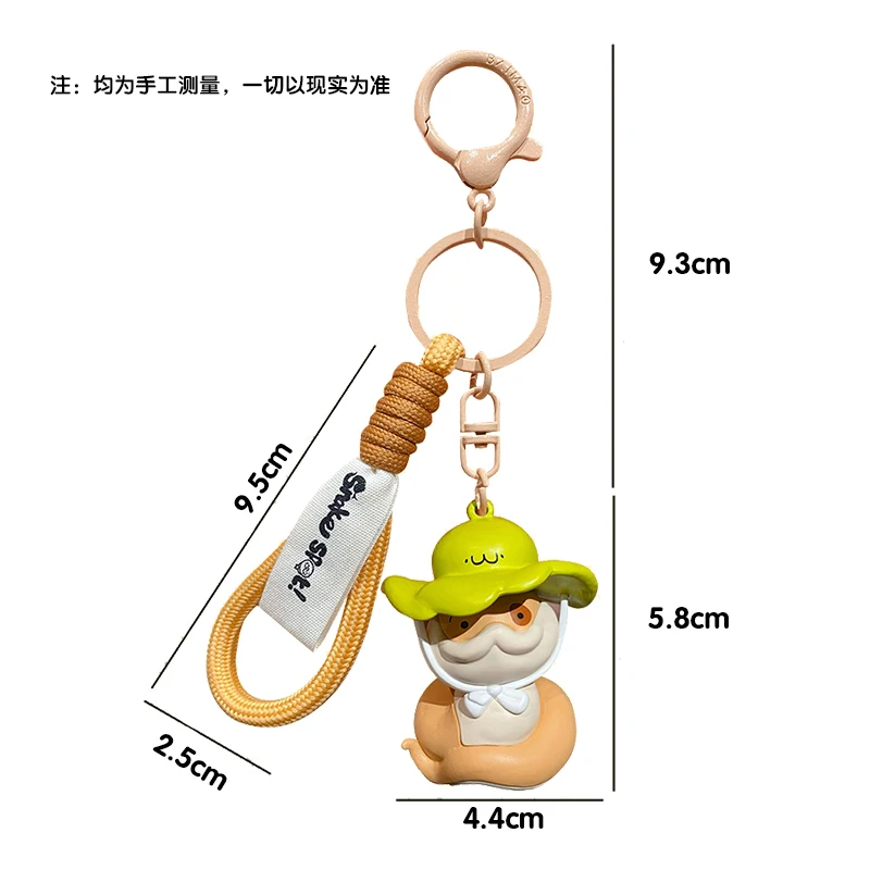 Sharkitty Keychains, Snakes Spot Pendant, Snakes and Dog Novelty Keyring, Collectable Mini Figure, Official Merchandise