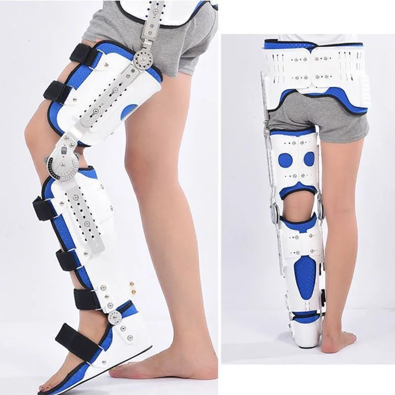 Paralysis Hip Walking Fixed Knee Ankle Foot Orthosis Brace For Leg Knee Injury Protective ToolsComfortable Lower