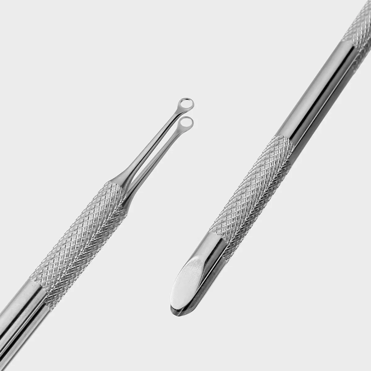 Double-ended Stainless Steel Remover Manicure Sticks Tool Bevelled Nail Grinding File Circle Beveled Head Cuticle Pusher