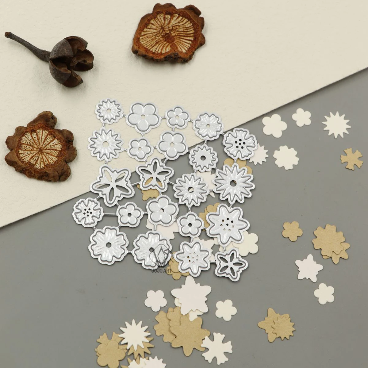 Mini Petal Flower Metal Cutting Dies for Scrapbooking DIY Album Educational Embossing Greeting Card Die Cuts 3D Flowers 2023 New