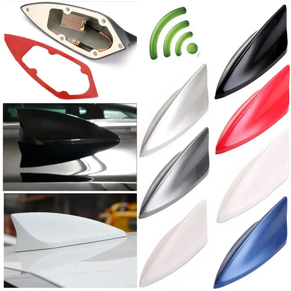 1 Pc Stylish Universal Car Radio Auto Car Roof Shark Fin Signal Antenna FM/AM Aerial Car Styling Exterior Accessories