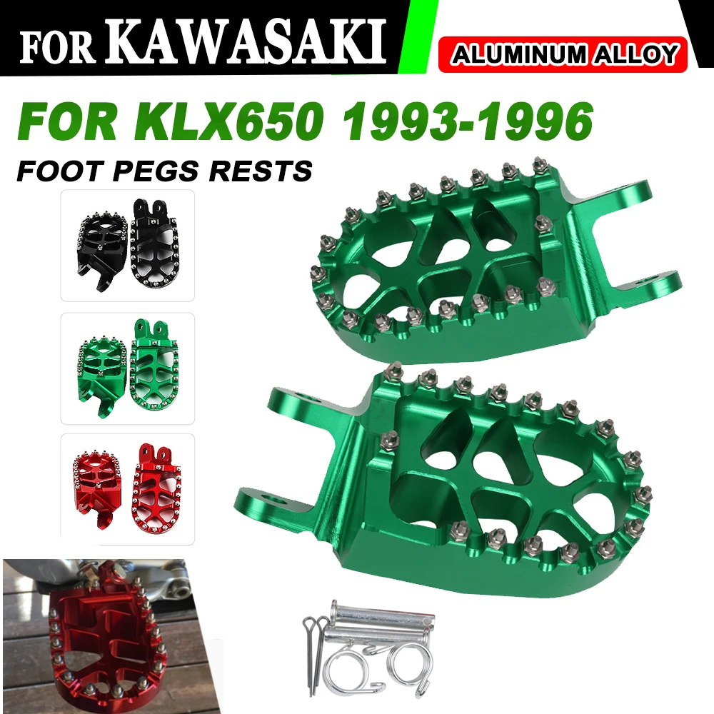 

Footrest Footpegs Foot Pegs Rest Pedal For KAWASAKI KLX650 KLX 650 1993 1994 1995 1996 KLX650R 1996 Motorcycle Accessories