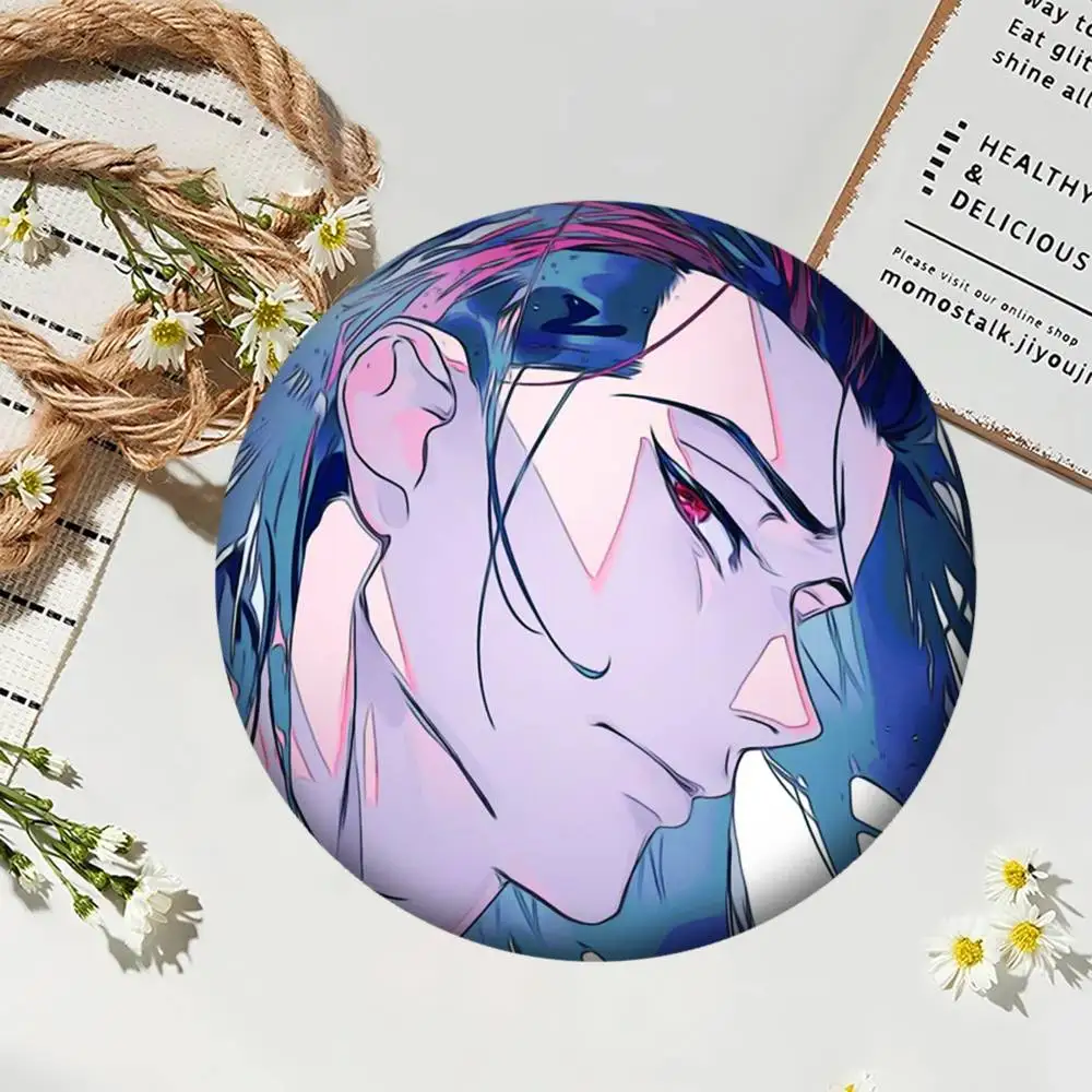 1 unidad de insignias de Anime Shoei Baro, insignia láser redonda, broche, ropa, mochila, accesorios, solapa