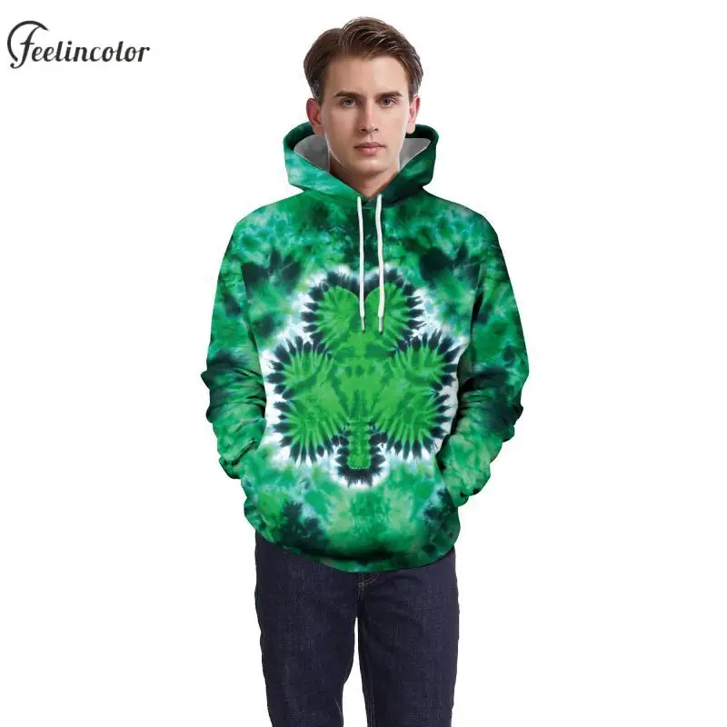 

Lucky Irish Shamrock Hoodies for Men St Patrick's Day Hooded Pullover Green Casual with Pocket Hoodie Holiday Couple Clothes