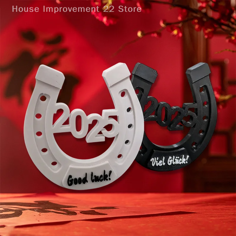 2025 สวัสดีปีใหม่เครื่องประดับ Creative Horseshoe Shape ตกแต่ง Western-แรงบันดาลใจตกแต่ง Holiday Party Supplies