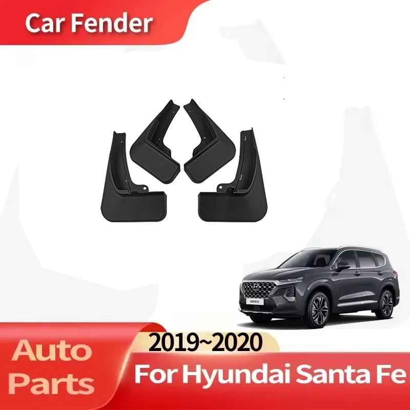 

Auto Accessories For Hyundai Santa Fe 2019~2020 Lining Car Fender Anti-sand Splash Mud Guard Skin Punch-free Installation Tools