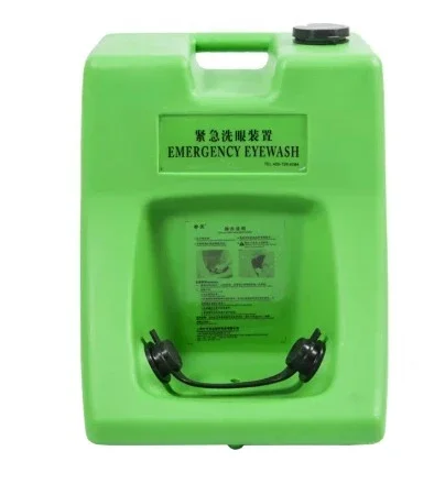 Portable Eye Washer Emergency Flushing Device 30L Mobile Wall-mounted Plastic Bucket Factory Inspection Trolley