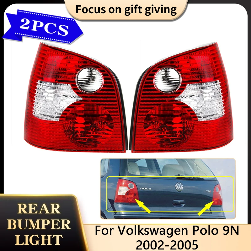 

2x для Volkswagen VW Polo 9N 2002 2003 2004 2005 6Q6945095 6Q6945096 хэтчбек задние задние фонари лампы задние фонари автомобильные аксессуары