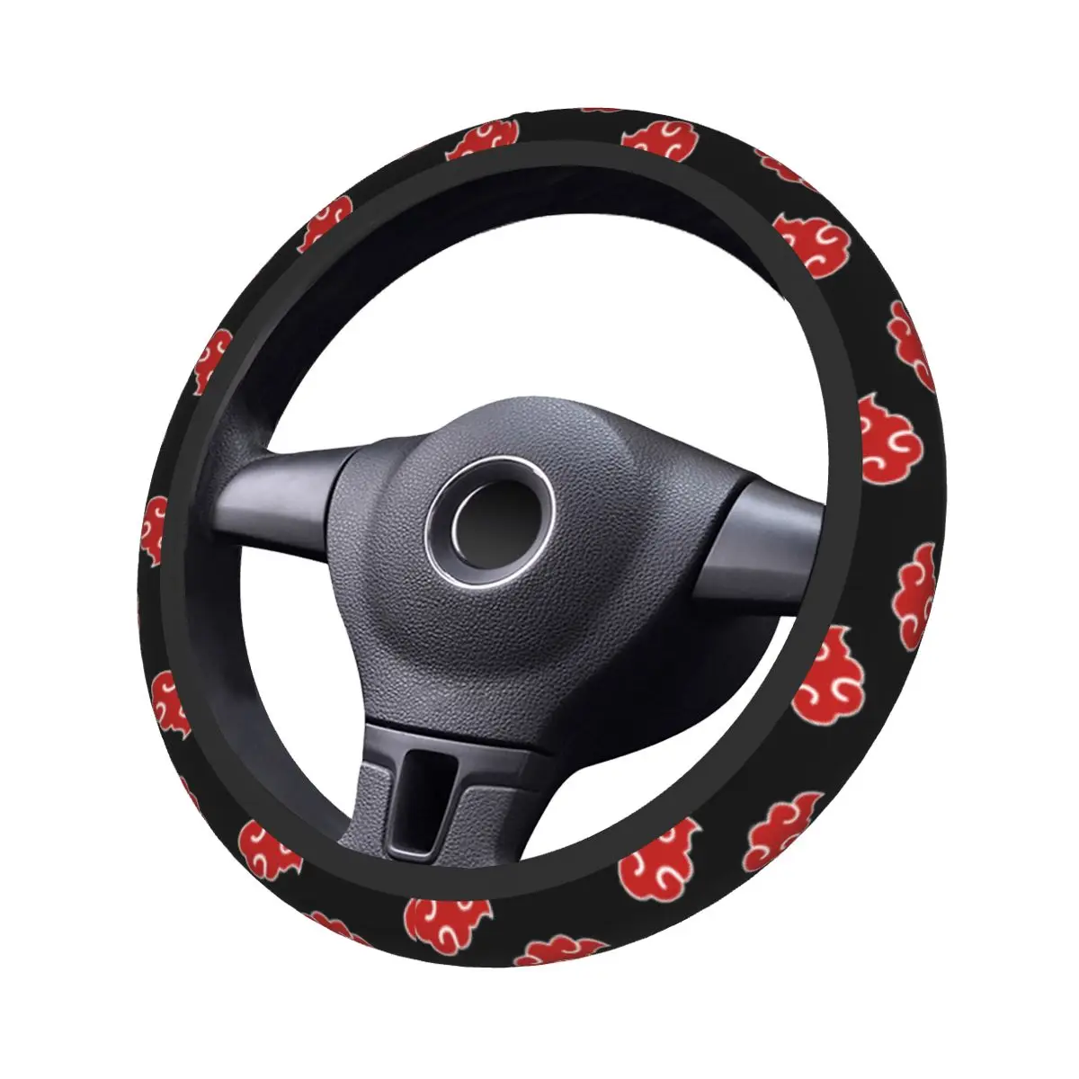 38cm Akatsuki Neji Konoha Car Steering Wheel Cover Anime Braid On The Steering Wheel Cover Auto Elastische Automobile Accessory