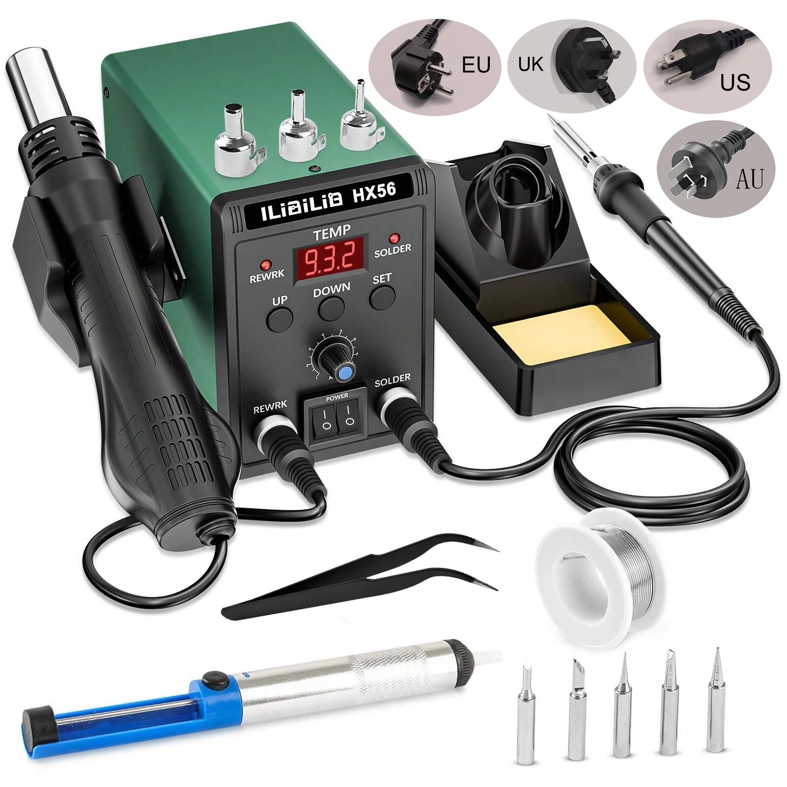 ilibilib-hx56-centro-de-retrabajo-smd-2-en-1-estacion-de-retrabajo-digital-100v-240v-con-soporte-integrado-para-soldador-y-pistola-de-aire-caliente