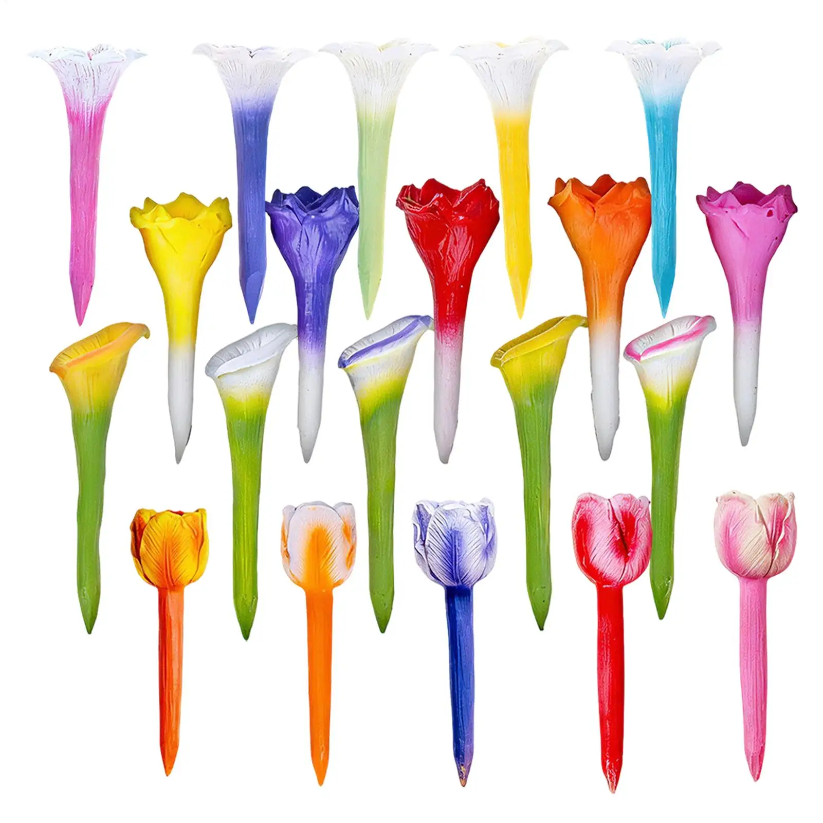 Bee Waterer for Garden 5 Pieces Resin Insect Hydration Station Bee Drinking Cups Flowers Shape Pollinator Friendly Accessories