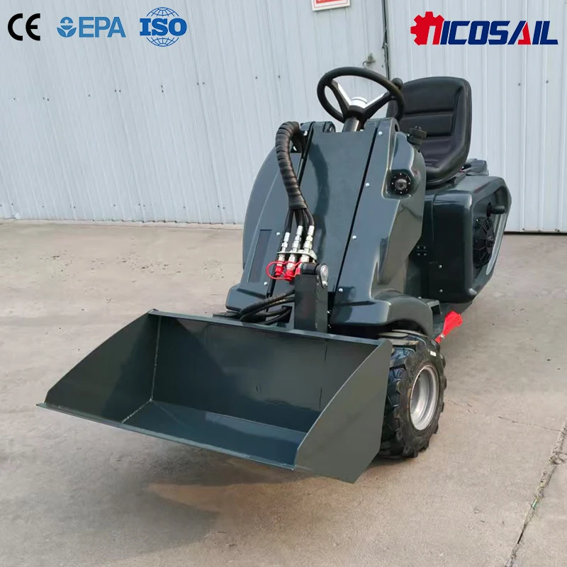 

Hot Selling Mini Wheel Loader CE EPA Dual Cylinder 3 Wheel Loader EPA Euro 5 47HP For Chilean Construction Site