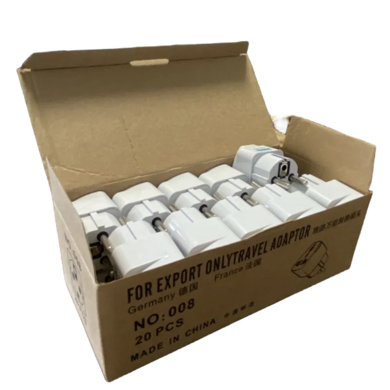 KR محول القابس متعدد الوظائف العالمي الاتحاد الأفريقي المملكة المتحدة الولايات المتحدة إلى الاتحاد الأوروبي مقبس كهربائي نوع E/F فرنسا إسبانيا التوصيل محول السفر مخرج تيار متردد