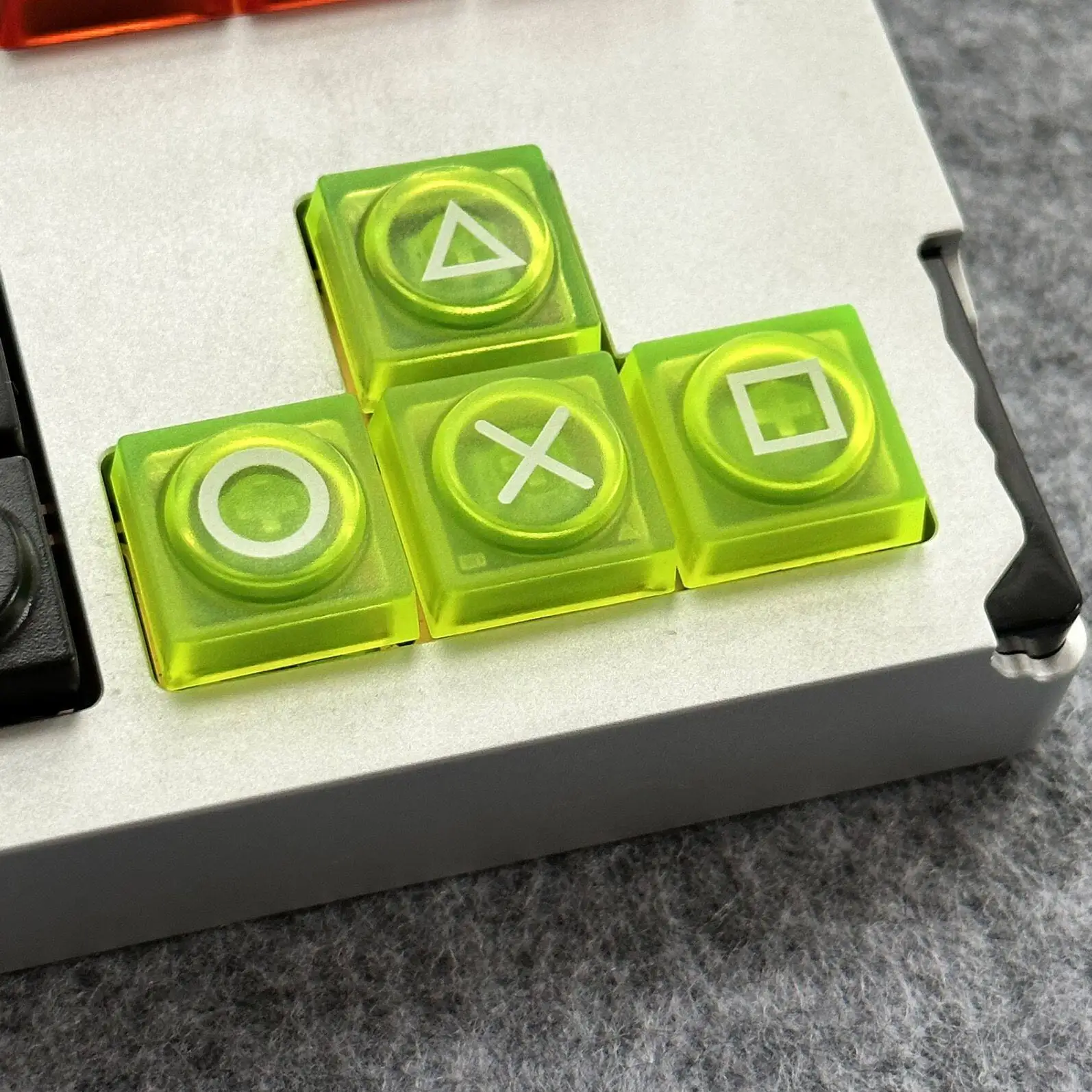 

Клавишные колпачки для клавиатуры с рисунком стрелок/направлений, в стиле контроллера PSP, настраиваемые колпачки для механической игровой клавиатуры MX.