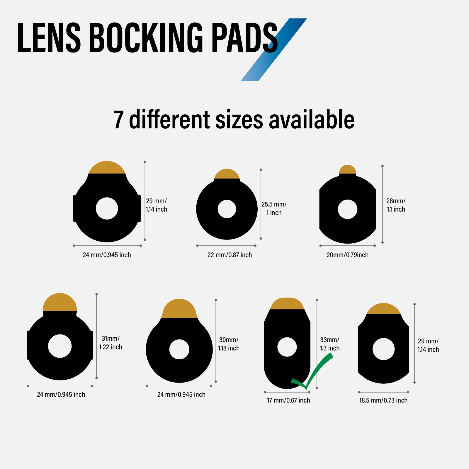 Lens Blocking Pads 1000PCS/ROLL Use For PC Lense And Ultra-water Resistant Lens Eyeglasses Accessories By Dhoptical