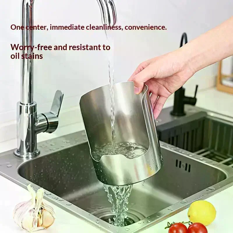 Stainless Steel Spoon Holder Easy To Clean Stainless Steel Spatula Holder Heat-Resistant Soup Spoon Rack Dinning Table Stable
