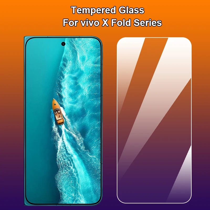 For vivo X Fold6 Fold 6 Tempered Glass 9H 2.5D Premium Screen Protector Protection Film
