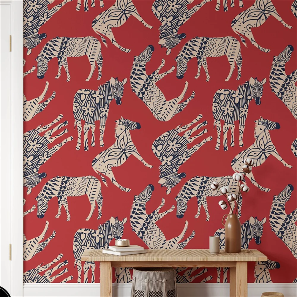 

Пользовательские papel de parede 3D обои покрытие спальня фреска мультфильм зеленый лес лось фото обои для стен 3d украшения