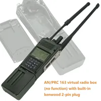 Tactical AN/PRC-163 Harris Military Radio Dummy Virtual Box PRC 163 (Non-Functional ) for Baofeng UV5R and Tactical 6 Pin Ptt