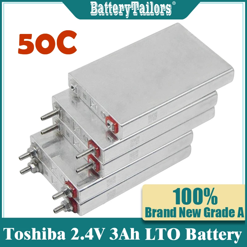 6PCS/Lot SCIB 2.3V 2.4V 3Ah LTO Battery Max 50C Discharge Lifecycels 20000 Times