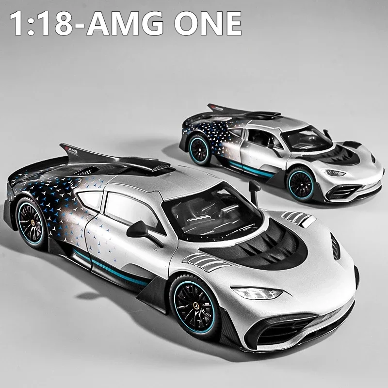 1:18 amg um carro de liga diecasts veículos de brinquedo metal modelo de carro de brinquedo som e luz coleção crianças brinquedo diecast 1/18