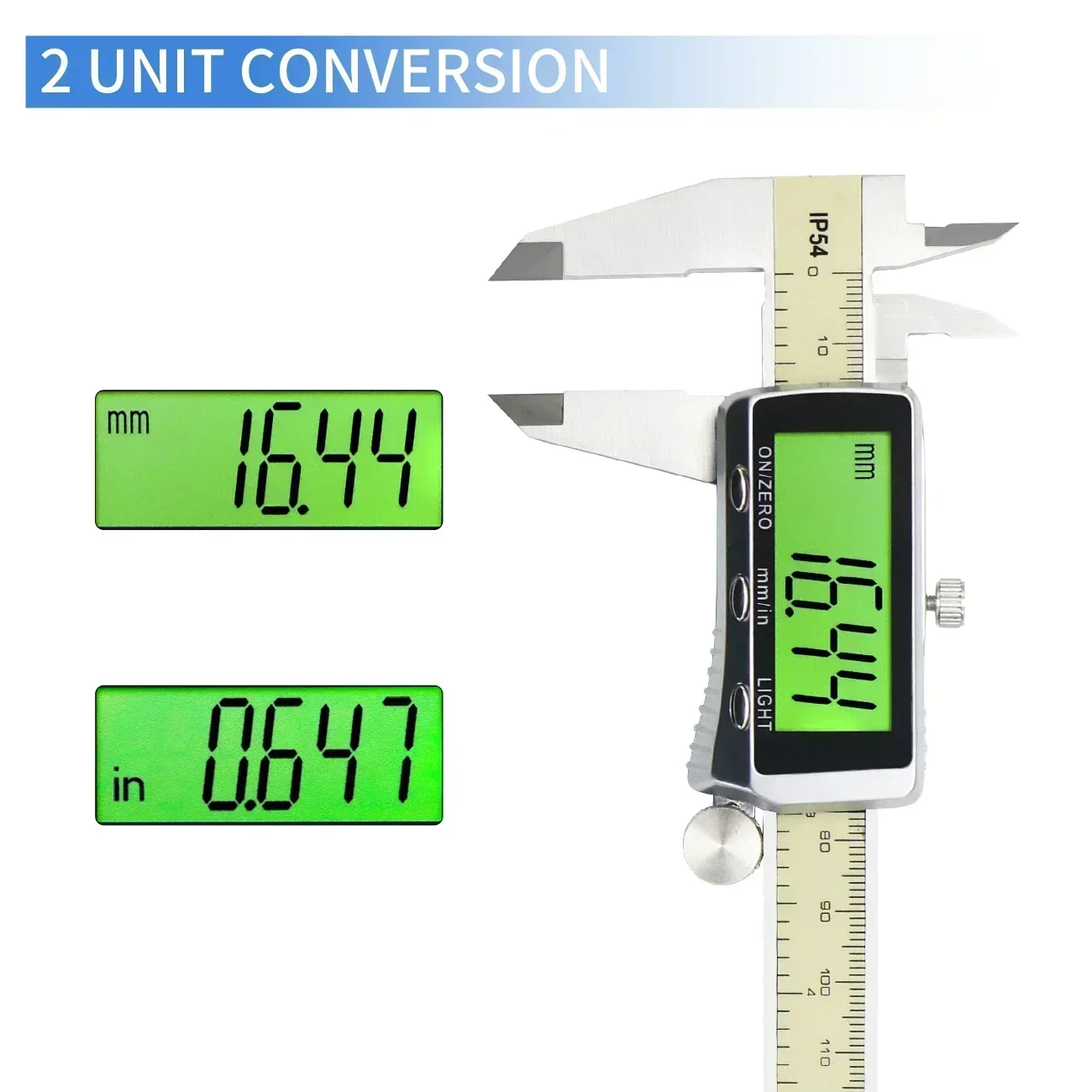 SHAHE Backlight Digital Vernier Caliper 150mm/6inch Stainless Steel Electronic Caliper With Large LCD Inch/Metric Measuring Tool