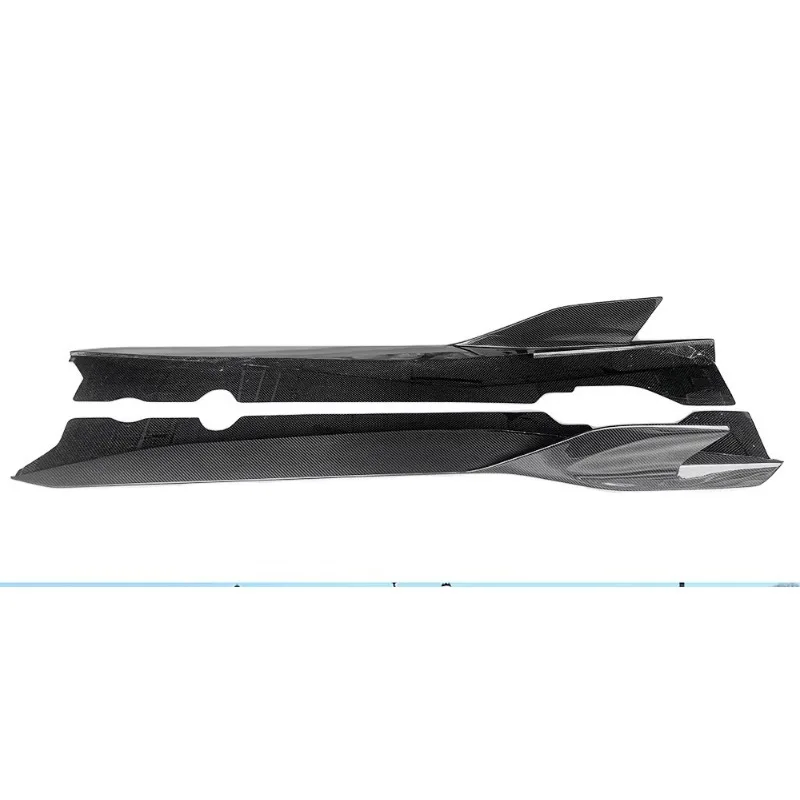 Dry Carbon Fiber Side Skirts for Corvette C8 Stingray 2020-2024 Dry Carbon Fiber A Style Side Skirts