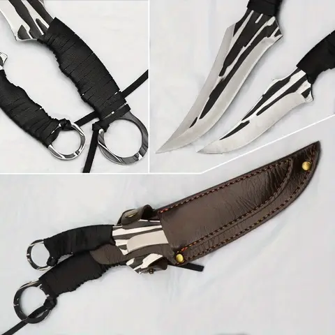 1-5 delar Kockknivsset Rostfritt Stål Vass Professionell Slaktkniv Trähandtag Multifunktionell Allroundkniv Hög 10 best sales kniv 111 - №1