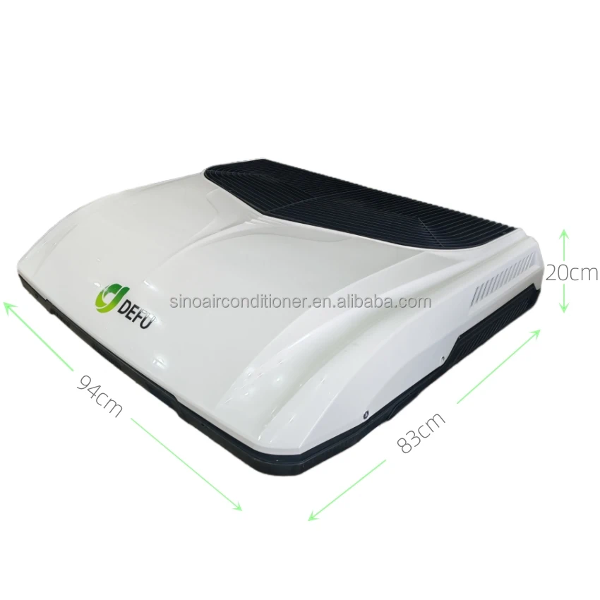 سقف كهربائي مثبت على التيار المتناوب 12 فولت RV على السطح العربة 12 فولت تكييف الهواء 24 فولت شاحنة وقوف السيارات مكيف الهواء #1