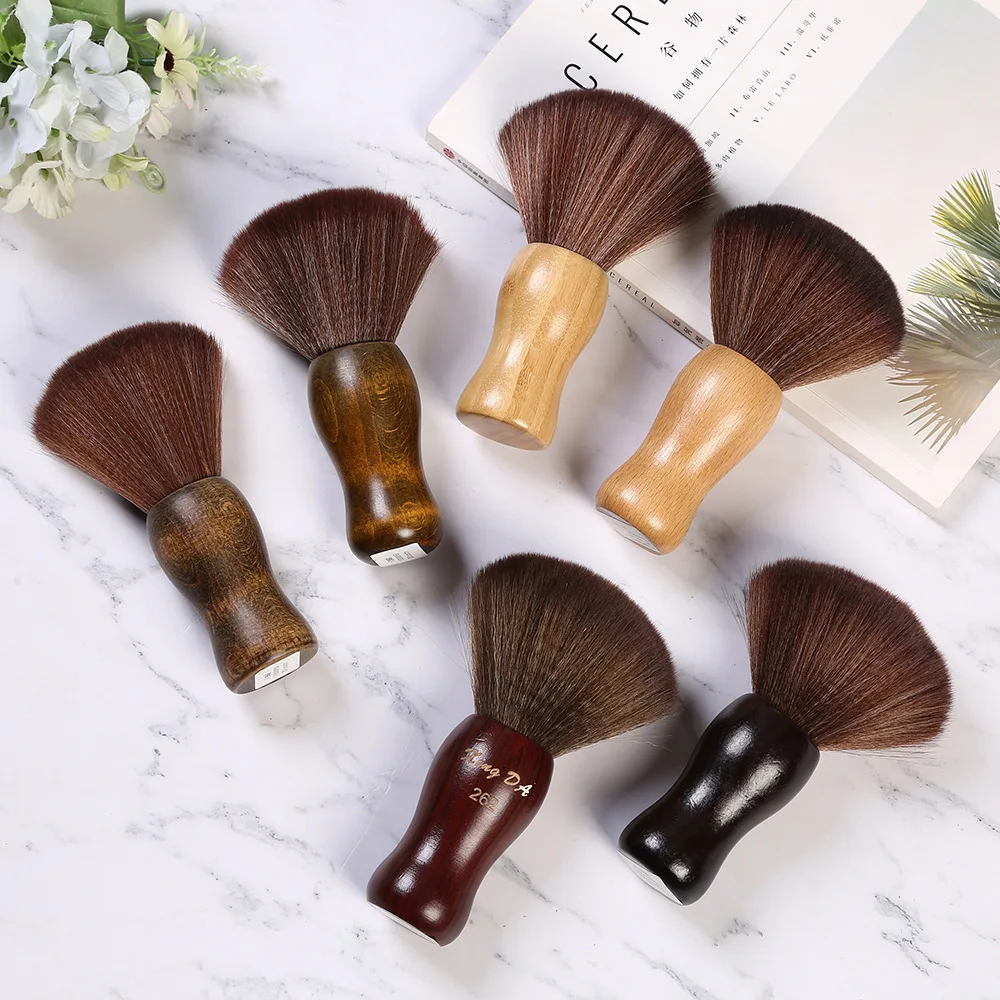 Natural Badger Hair Men's Shaving Brush Barber Salon Men Facial Beard Cleaning Appliance Shave Tool Razor Brush with Wood Handle