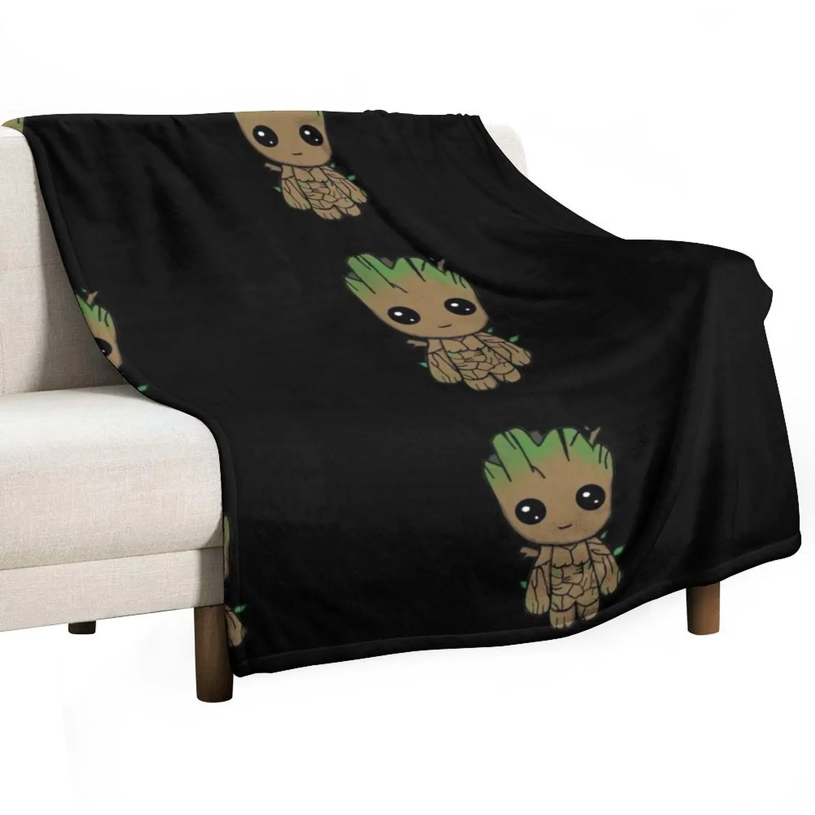 I AM GROOT - Little Chibi Throw Blanket Quilt Stuffeds Blankets