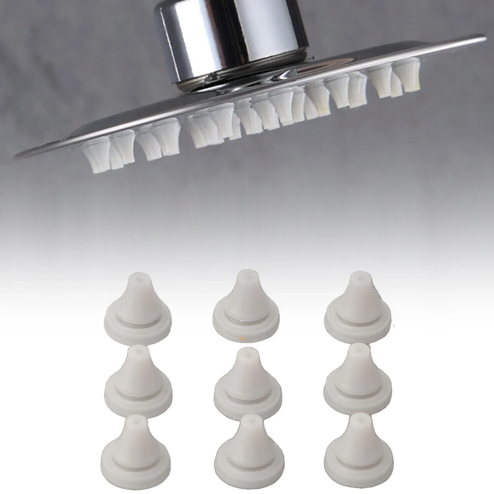 Useful Shower Head Nozzles For 4mm Opening Size Shower Head Replace Parts Silicone Spray Hole Silicone Nozzle White