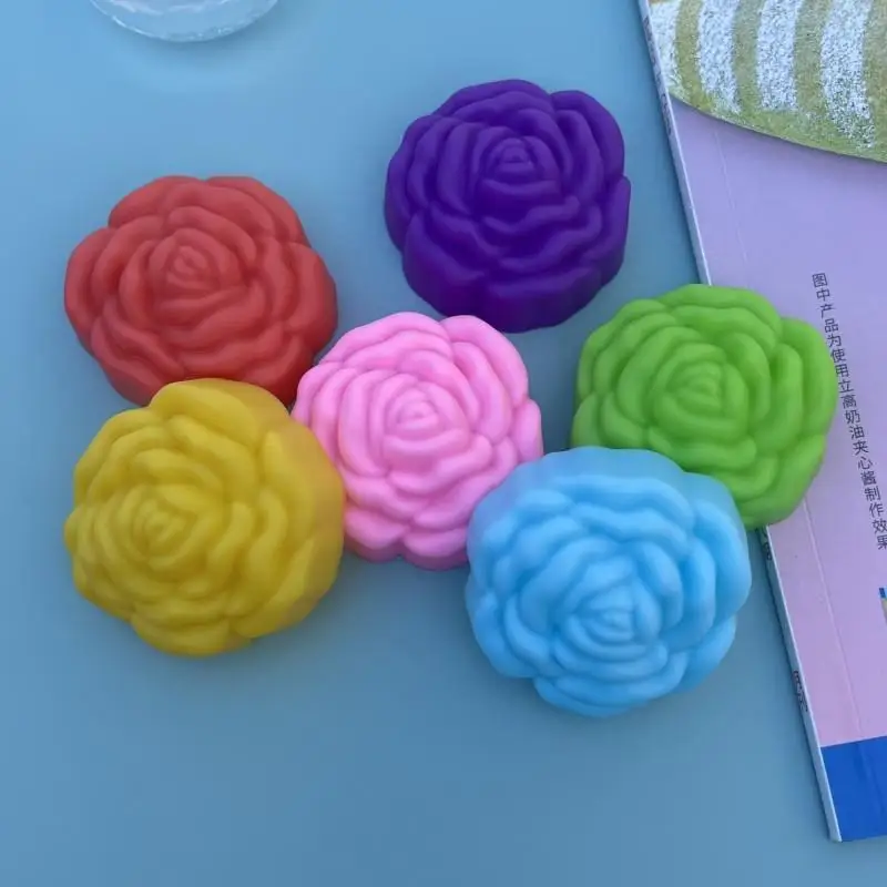 Flower Silicone Candle Mold 3D Reusable Food Grade DIY Handmade Rose Mould for Soap Plaster Resin Cake Baking Craft