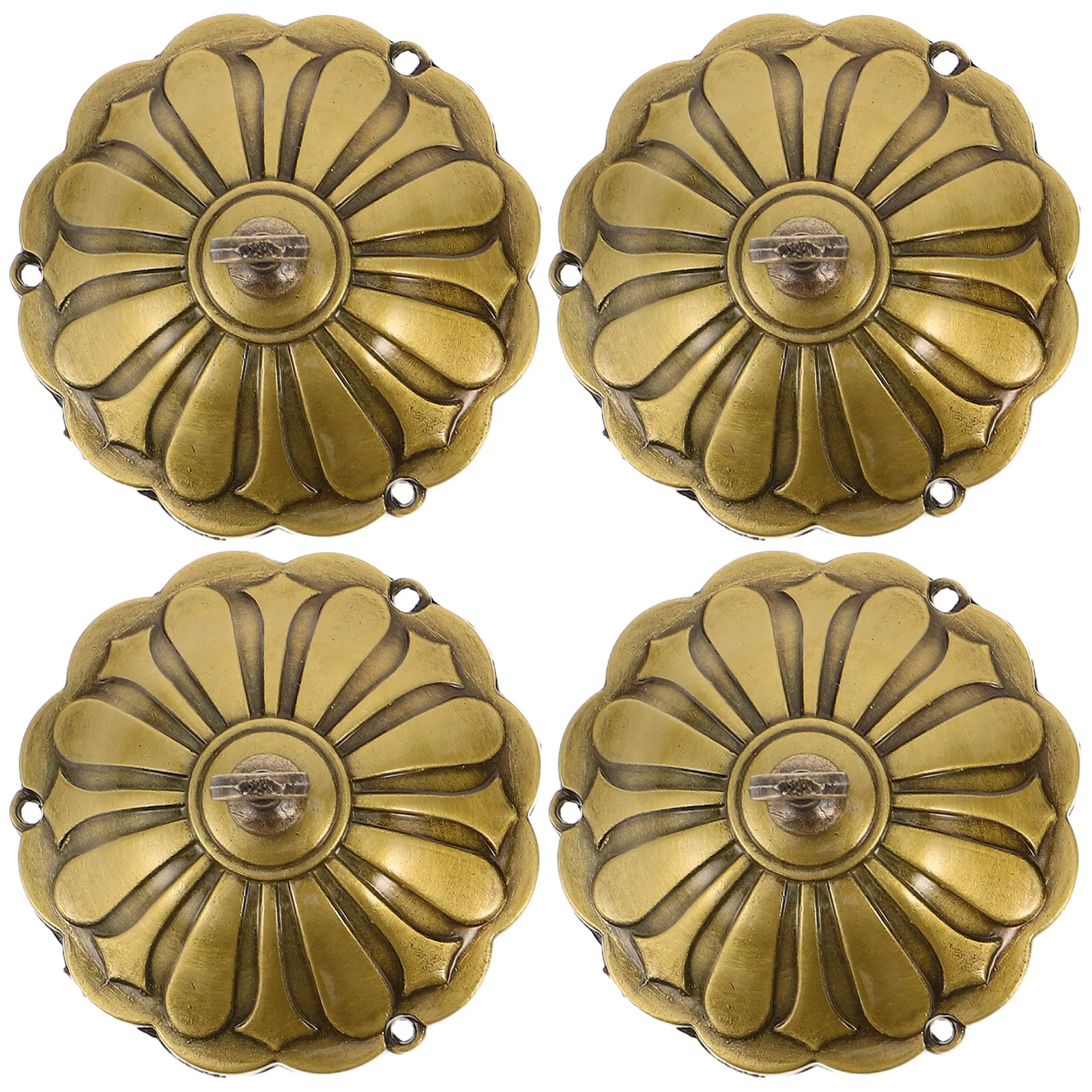 4Pcs Wind Chime Caps Zinc Alloy Vintage Replacement Tops for Outdoor Garden Suncatcher DIY Wind Bell Parts Feng Shui