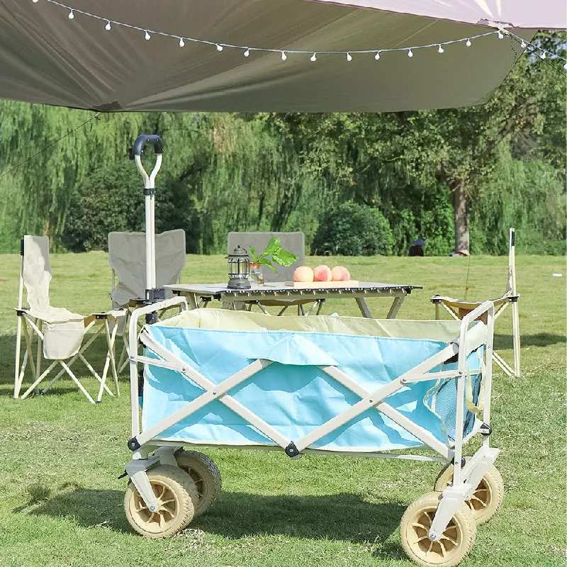 Outdoor Foldable Camping Vehicle, Camping Vehicle, Small Cart, Picnic Vehicle, Portable Camping Handcart, Trailer