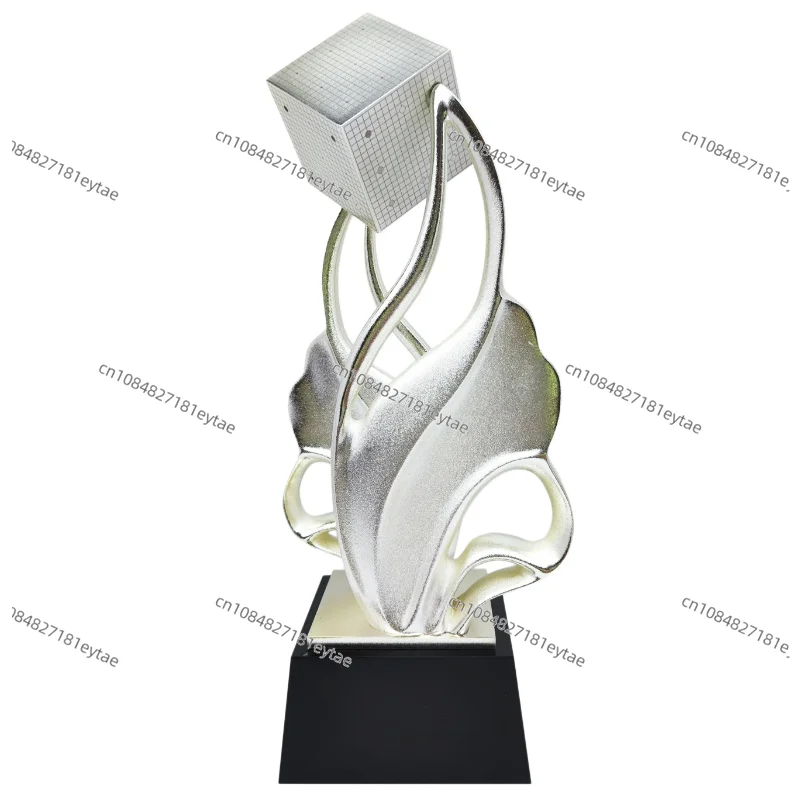 Venta personalizada de Metal plateado internacional GO Cheer Match Competition Award Trophy Cup Souvenir para el premio ganador