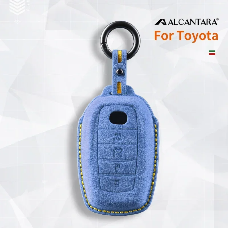 

Совместимый чехол для ключей Toyota Corolla Cross, Highlander, Vellfire, Prado, Fortuner, Rav4, сумка из искусственного меха с дистанционным управлением