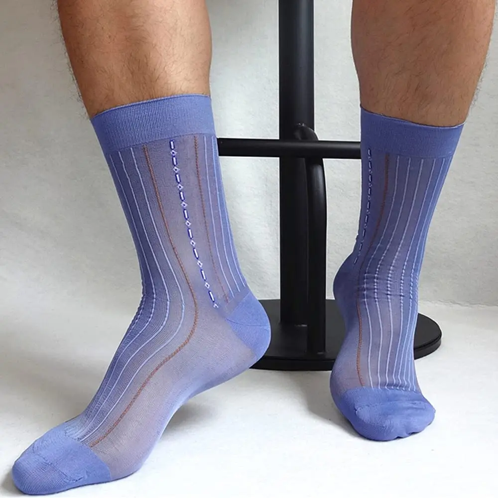 Loose Socks for the Elderly Jacquard Socks for men Nylon Stockings Old silk Stockings for the Elderly thin