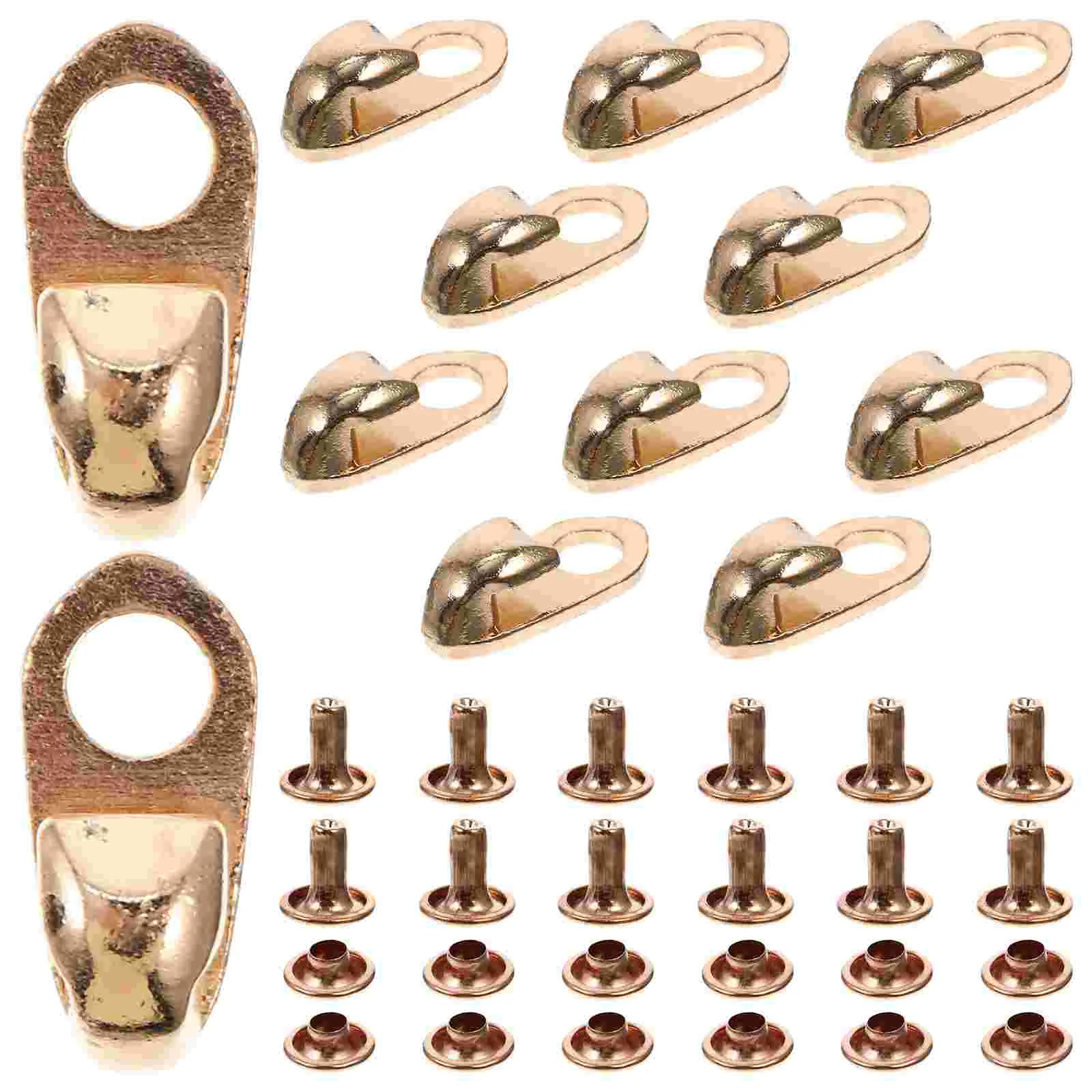 12 Pcs Shoe Hook Supplies Climbing Shoes Buckle Boot Hooks for Repair Metal DIY Boots Eyelet Kit Alloy Shoelace