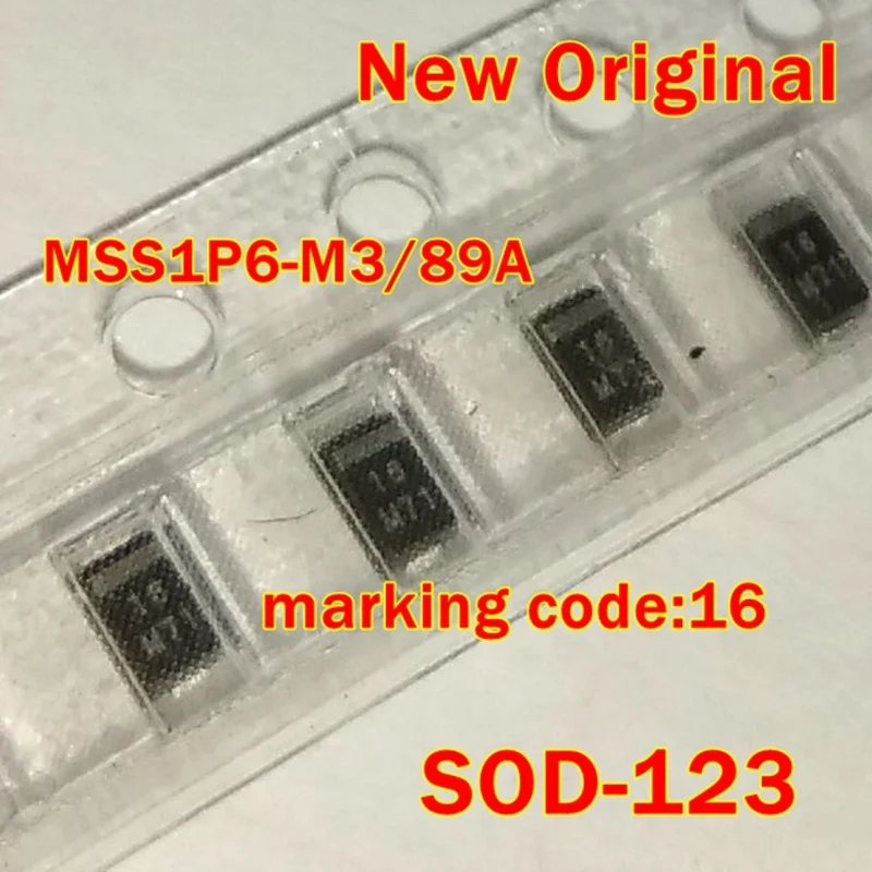 10Pcs to 500Pcs Mss1P6-M3/89A Mss1P6 Sod-123 New Original Marking Code:16 Surface Mount Schottky Barrier Rectifiers