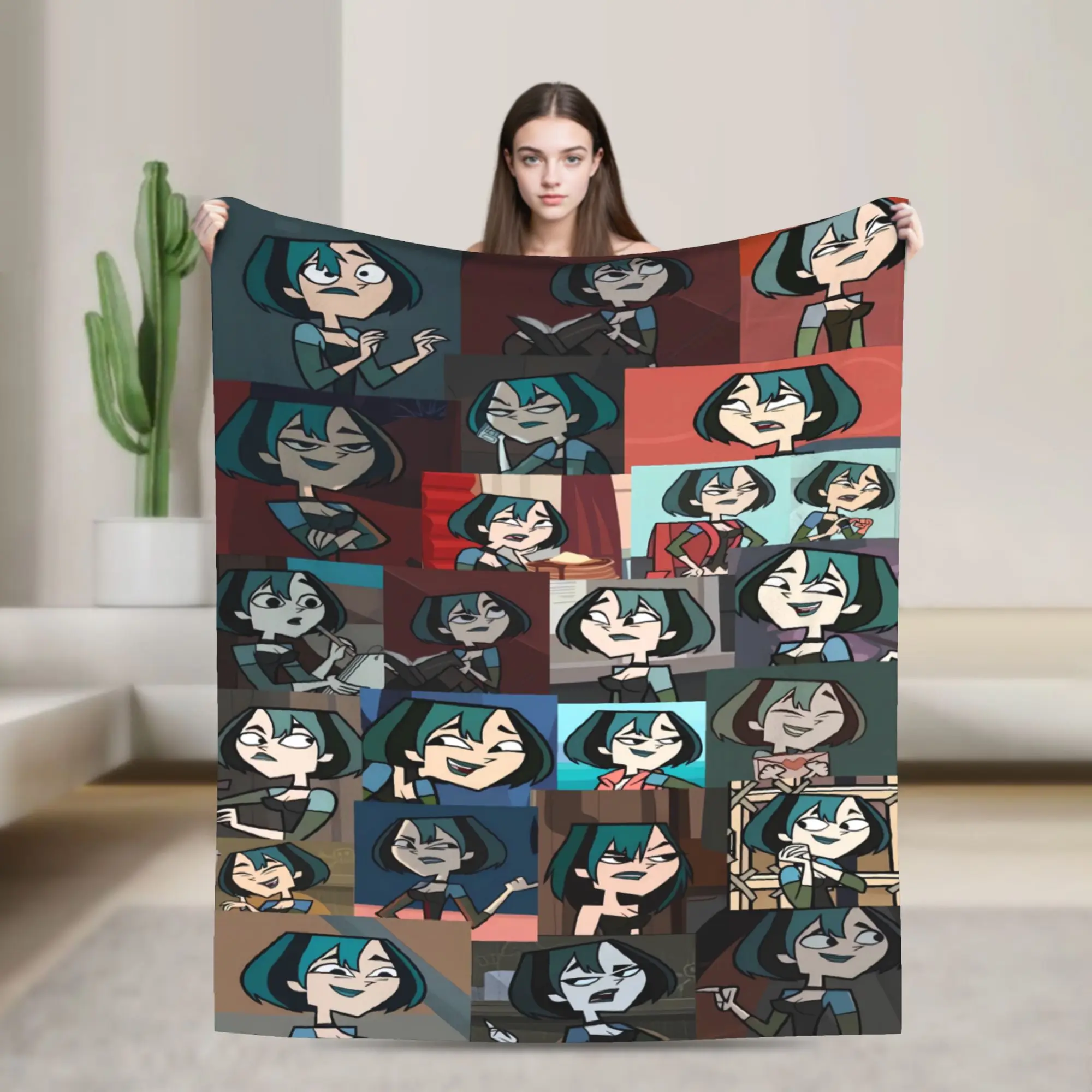 Total Drama Action Flannel Blanket Winter  Soft Bedding Throws for Kids Couch Bed Fashion Bedspread Sofa Bed Cover