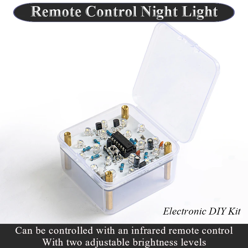 DIY Infrared Remote Control Night Light Kit Fun Electronic Production LED Lights Welding Assembly Practice Loose Parts