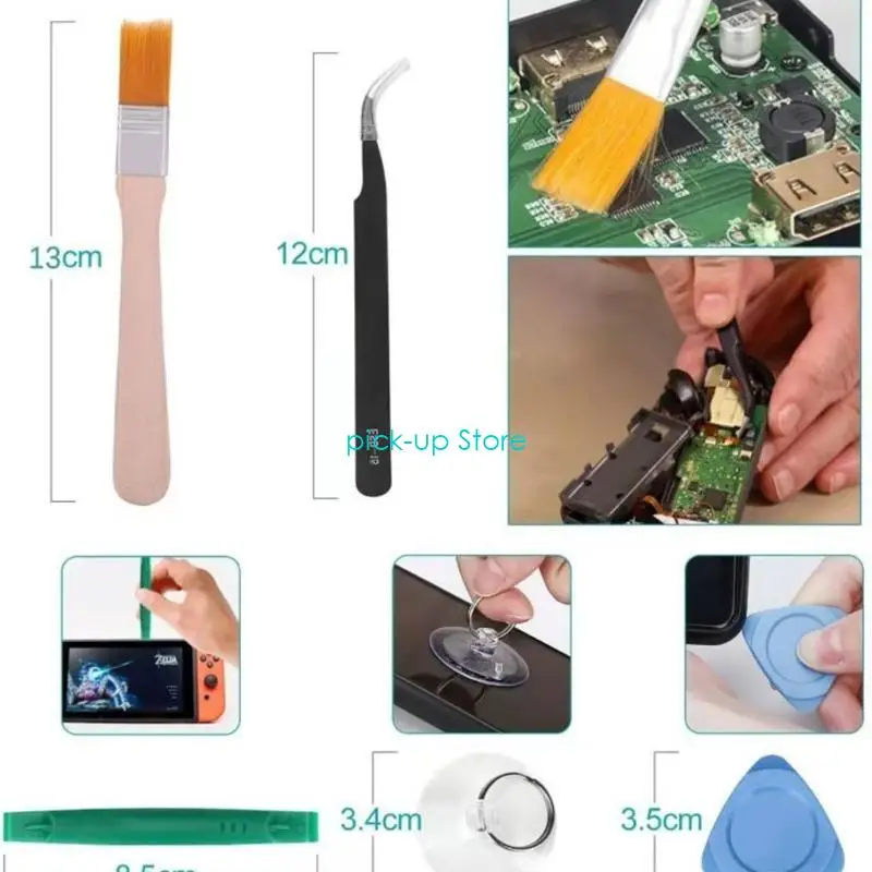 Q5WA cho Trị Cánh Đầu Bộ Tua Vít 17 trong 1 Bộ Công Cụ Sửa Chữa Trò Chơi Điện Tử Phù Hợp Với Swi