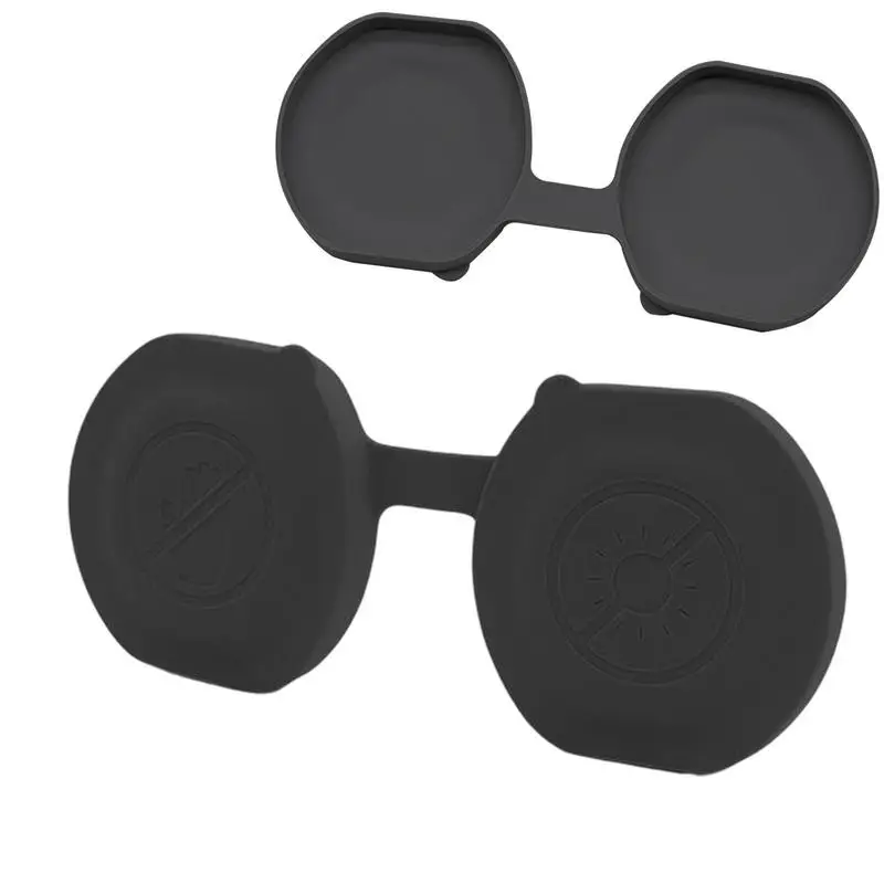 VR Thickened Lens Caps Eyewear Lens Cover For PS VR2 Glasses Silicone Dust-proof Protective Cover Non-slip Soft Back Cover