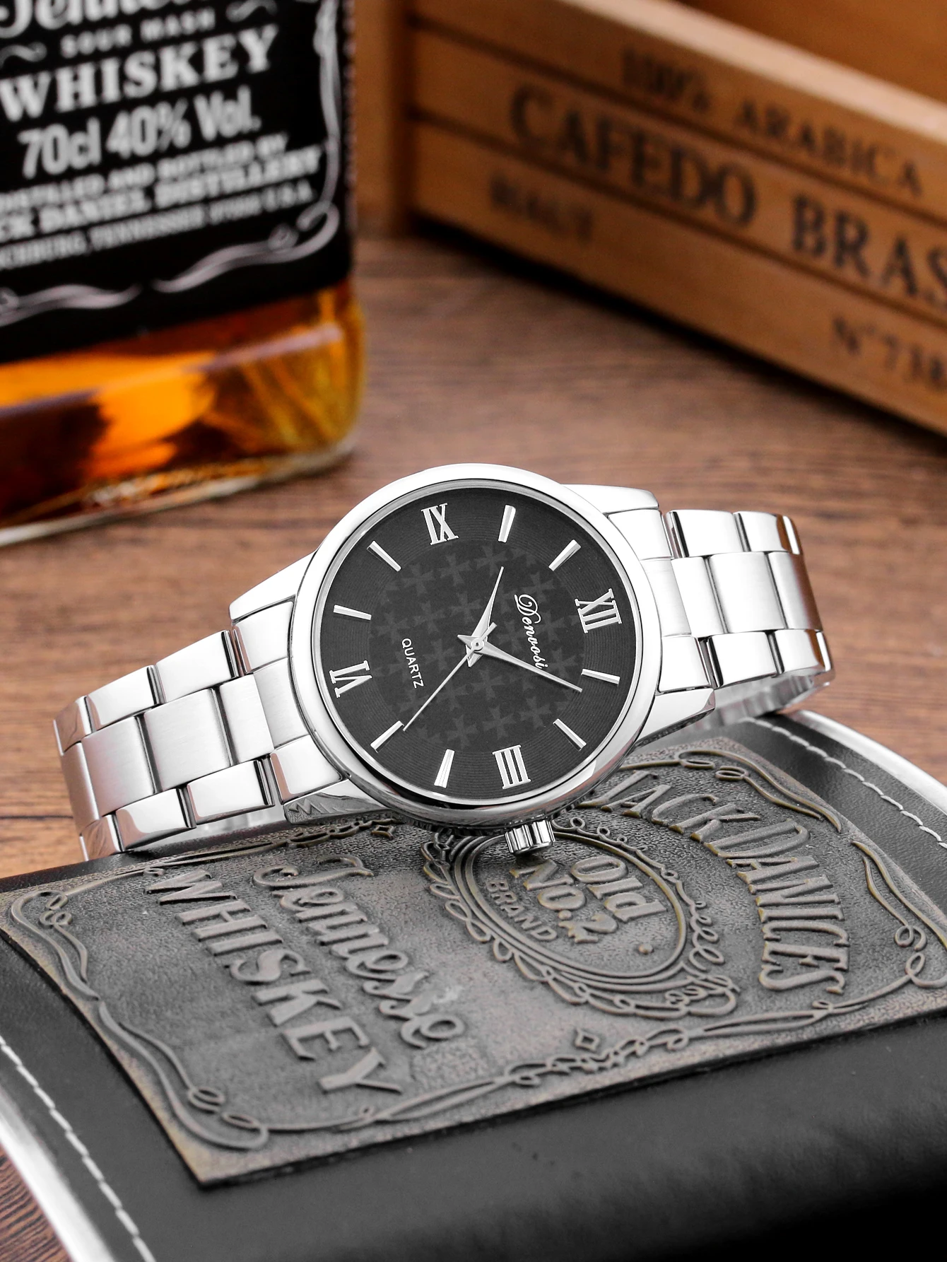 Simple Men's quartz watch Waterproof stainless steel wristwatch Casual FASION Male clock