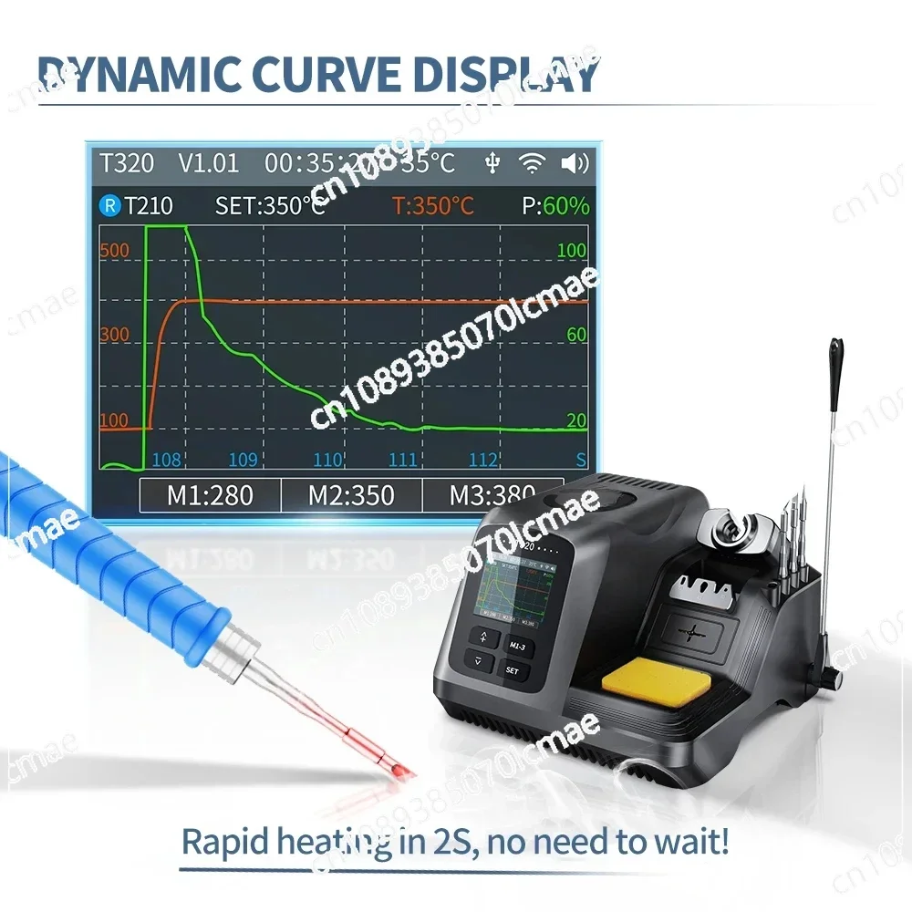 Intelligent Soldering Station 200W Heating Solder Paste T245 C210 Solder Iron Tips for Mobile Phone PCB Repair Tool